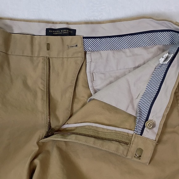 Banana Republic Emerson Chino Pants Sand Khaki Men Size 36x34 Straight Fit - Picture 12 of 13